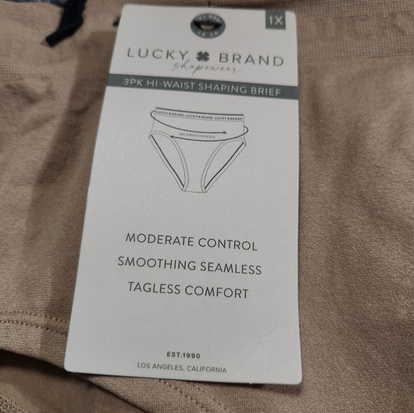 Lucky Brand Hi-Waist Panties Shapewear 3pc Tagless Seamless Women’s 1X MSRP $72 - Picture 4 of 8